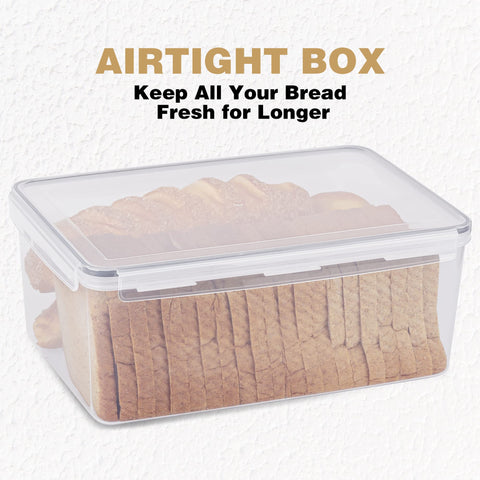 Dimensions 14-1-2x10x6 inches fit standard loaves on counter