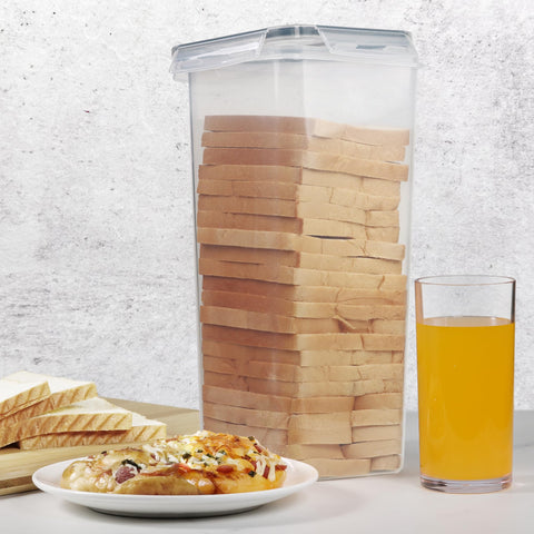 Tiawudi bread box on counter demonstrates BPA-free durable plastic.