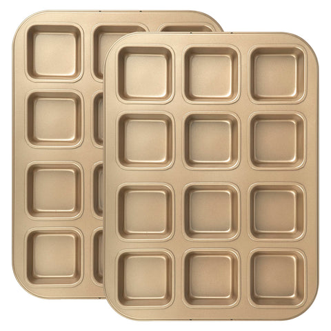 Tiawudi brownie pan 12-cavity top view for even batch baking.