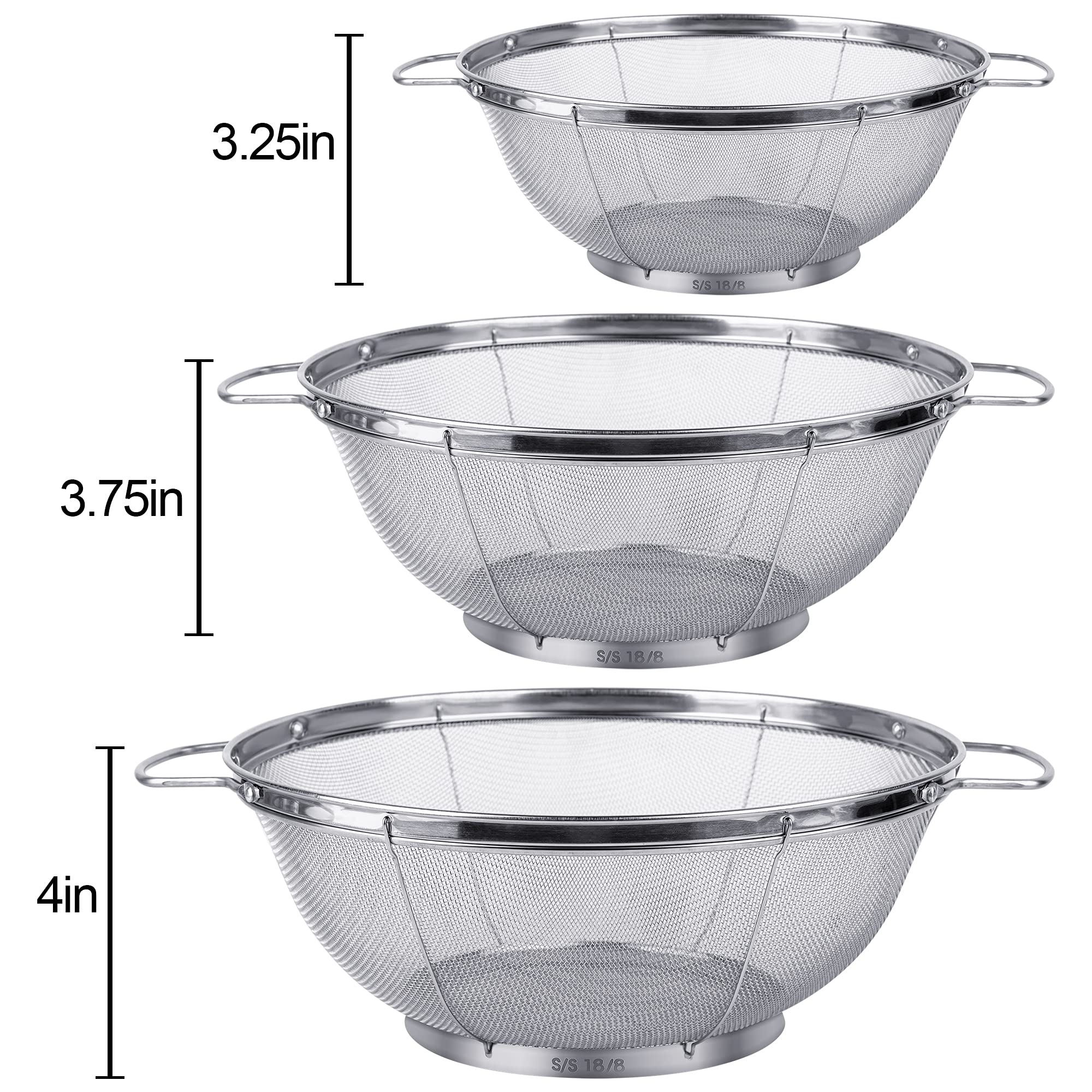 Tiawudi colander resting-base shows stable balance during draining