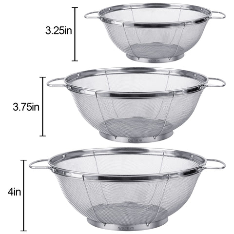 Tiawudi colander resting-base shows stable balance during draining