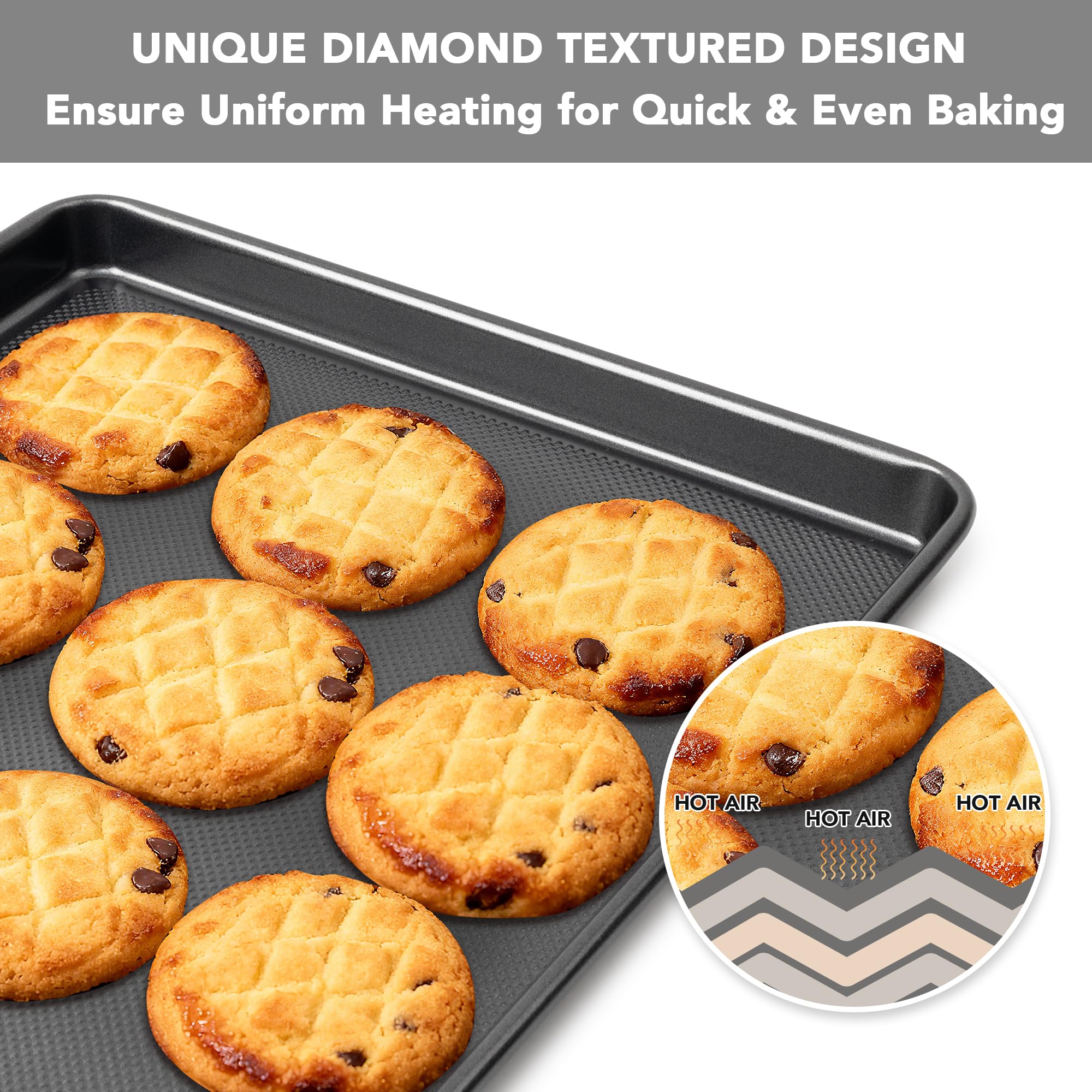 Tiawudi close-up of diamond texture highlights nonstick surface and airflow
