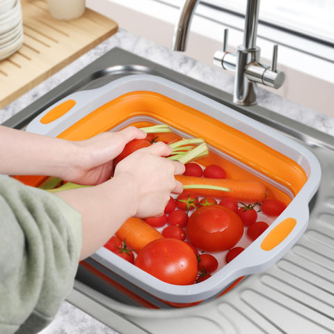 Tiawudi dishwasher-safe collapsible tub simplifies cleanup and storage.