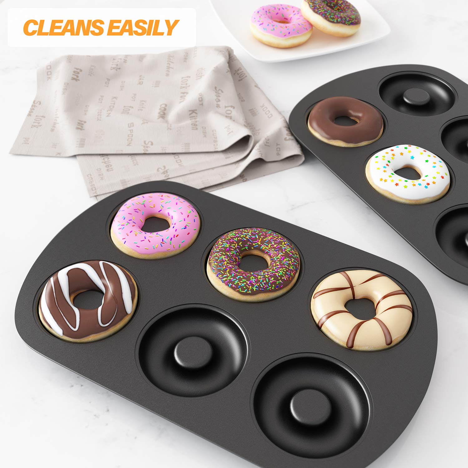 Tiawudi donut pan in oven-safe setup at 450°F.
