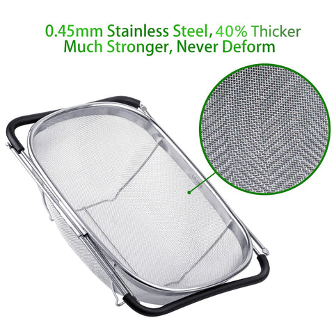 Tiawudi large-capacity colander basket ideal for rinsing fruits and vegetables.