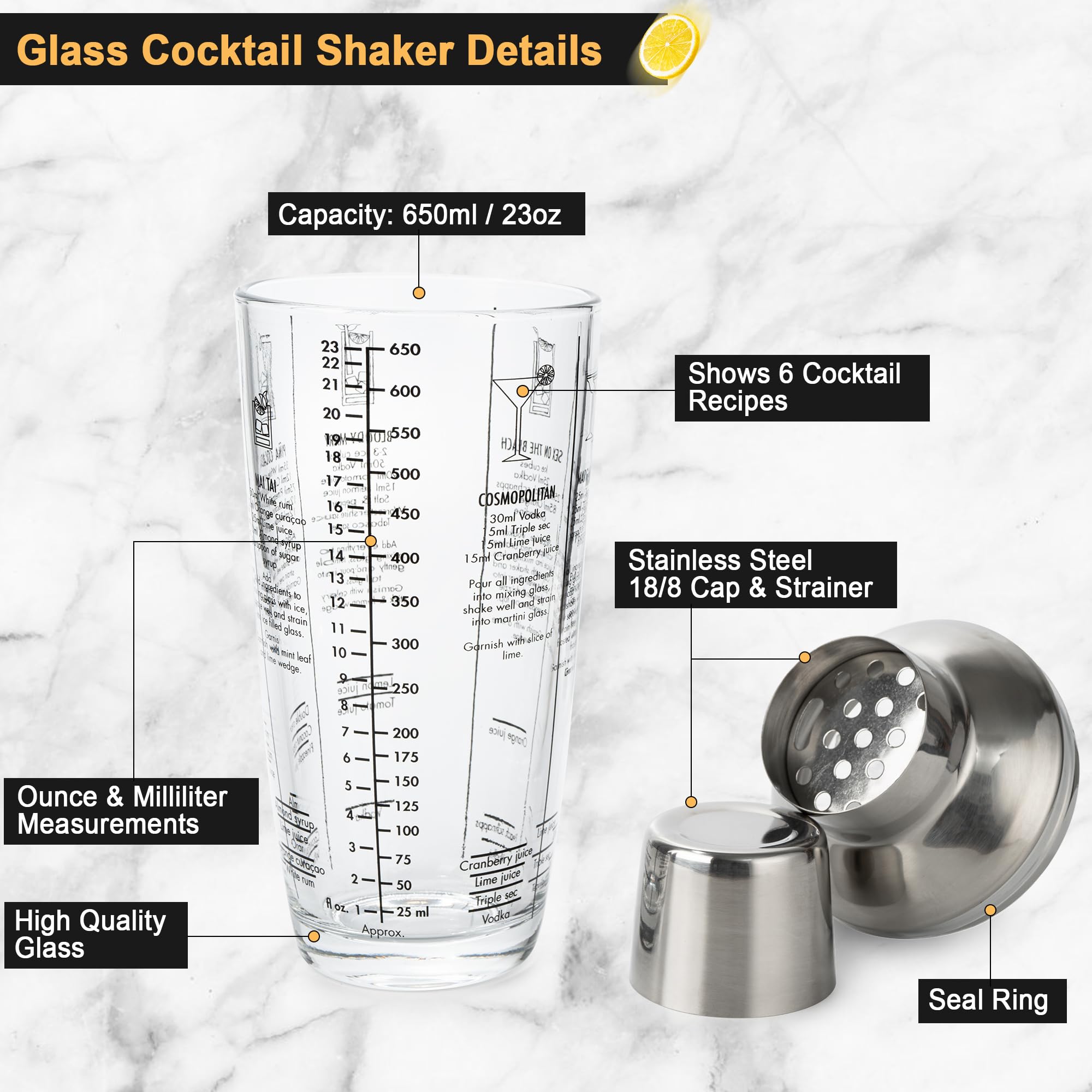 Tiawudi leaks-proof shaker lid ensuring clean, spill-free pouring.