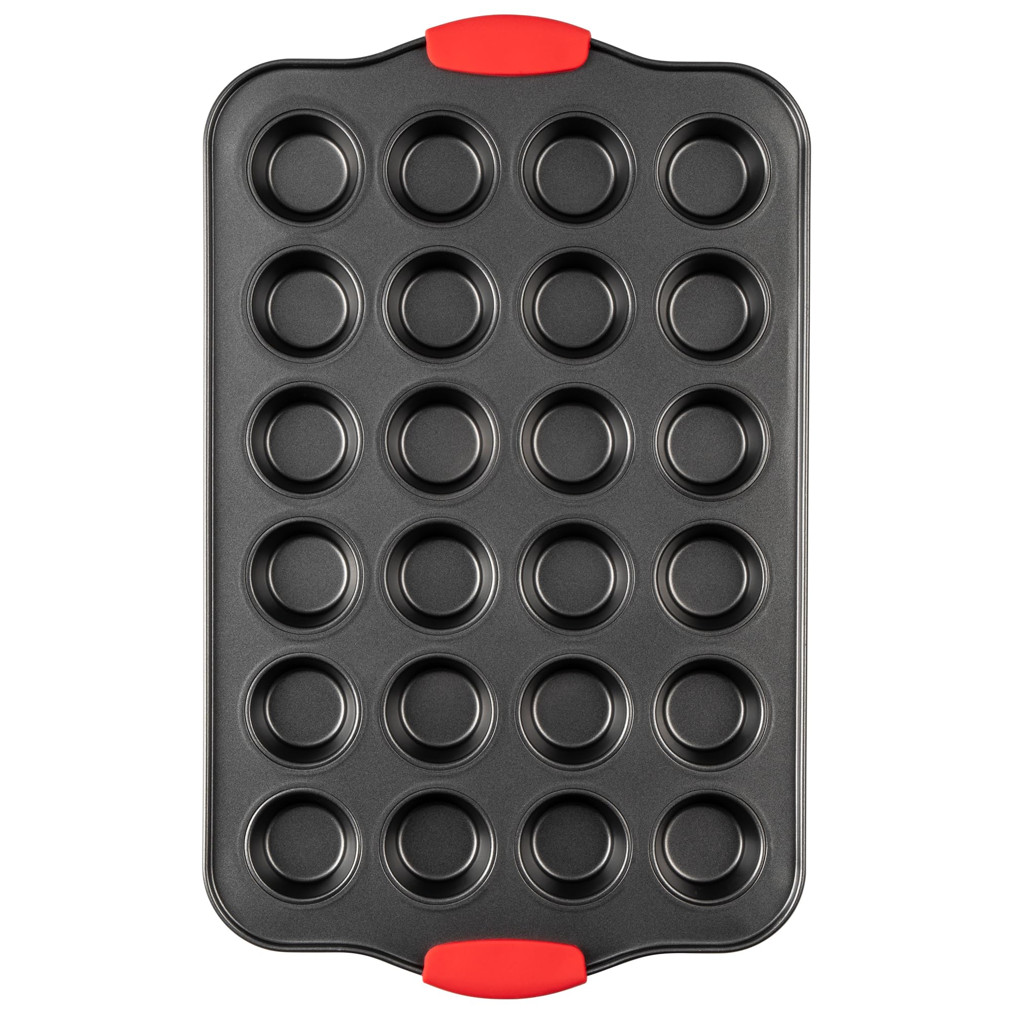 Tiawudi mini muffin pan with 24 cups for even baking