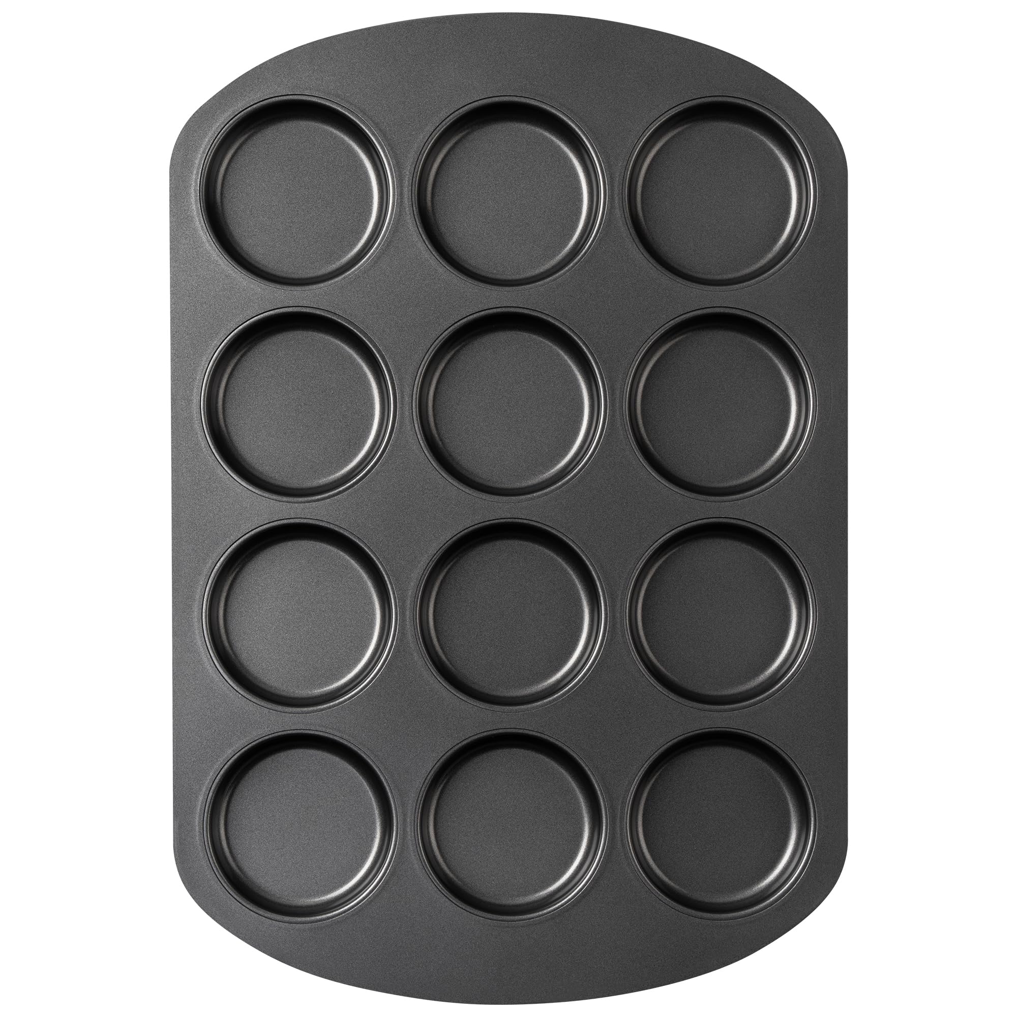 Tiawudi muffin top pan with 12 cups for even browning and easy release.
