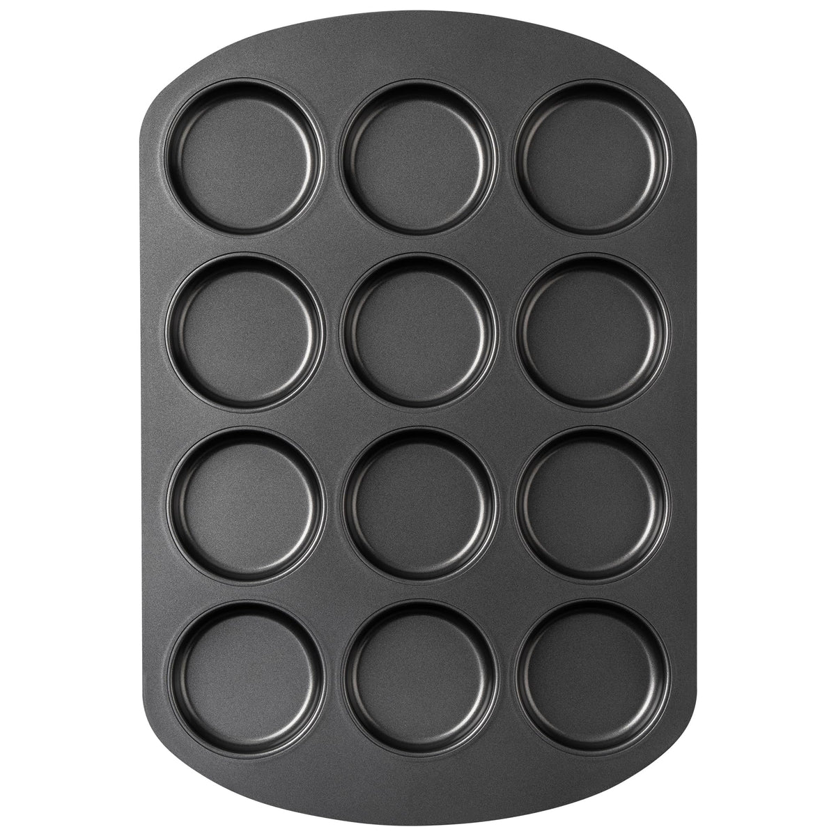Tiawudi muffin top pan with 12 cups for even browning and easy release.
