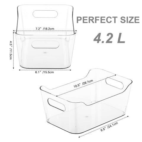 Tiawudi pantry organizer bins help keep shelves neat and accessible.