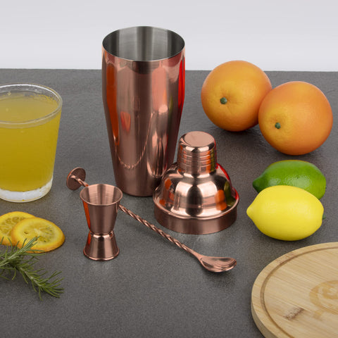 Tiawudi Rose Gold all-in-one 3-piece set for any home bar