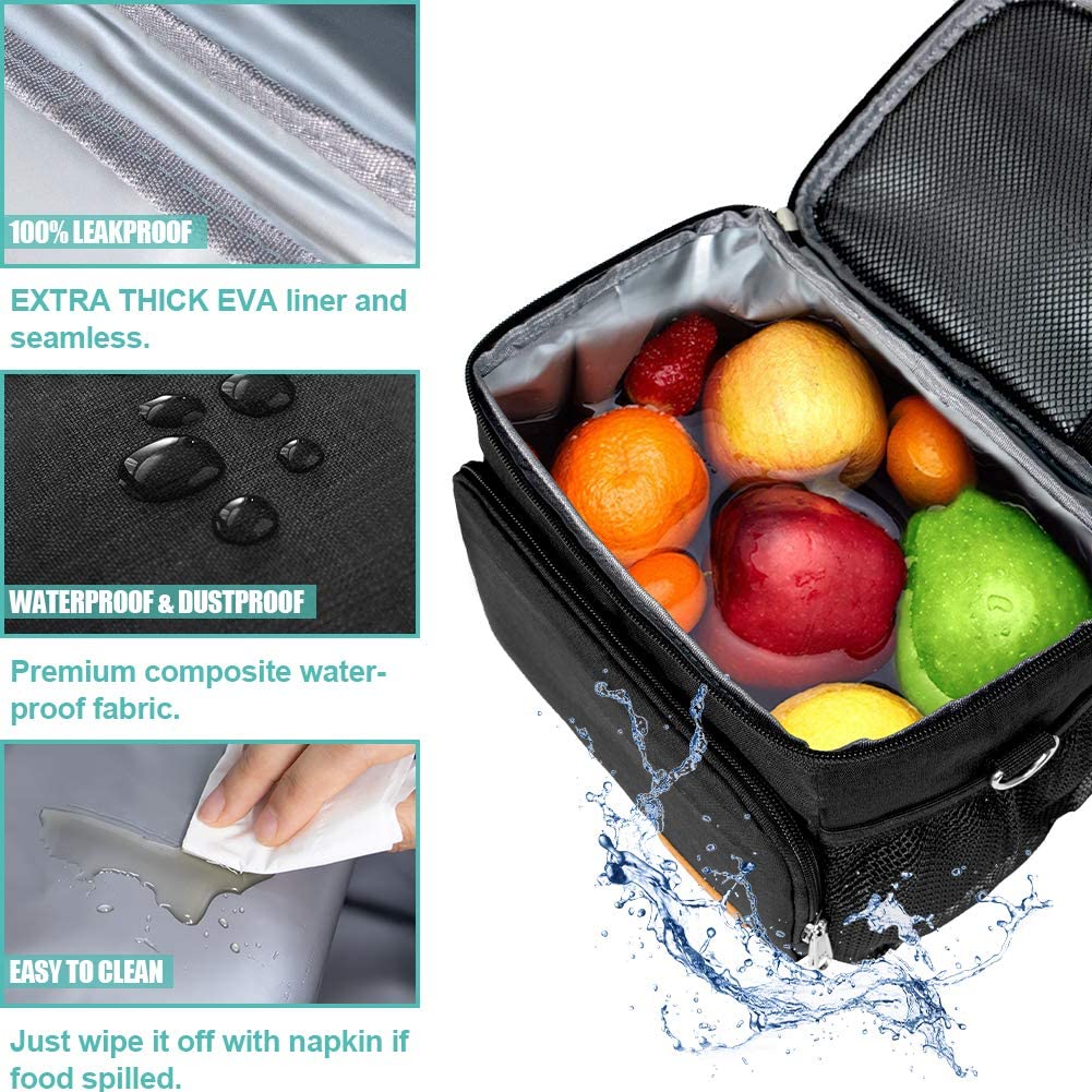 Tiblue lunch bag materials are PVC and BPA free for safe use.
