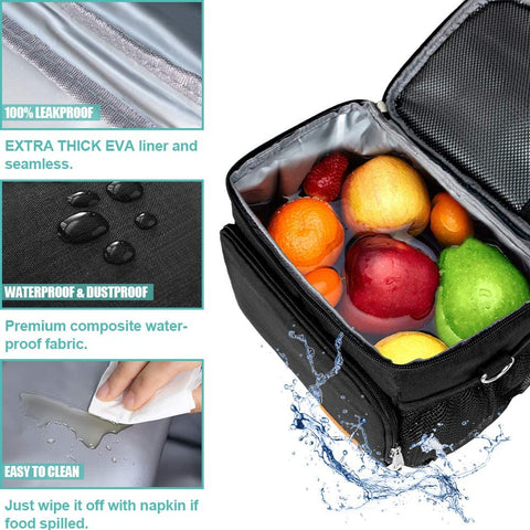 Tiblue lunch bag materials are PVC and BPA free for safe use.