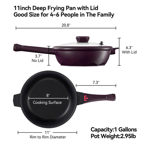 TIBORANG induction-ready pan works on all stovetops including induction.