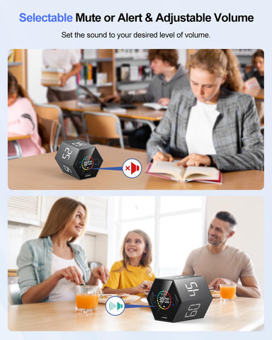 Ticktime compact timer in hand highlighting portable design.