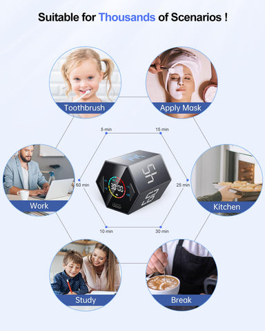 Ticktime magnetic attachment base keeps the timer within easy reach on metal surfaces.