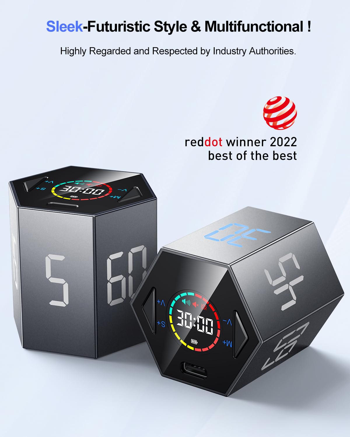 Ticktime timer with silent and vibrate alert options for quiet productivity.