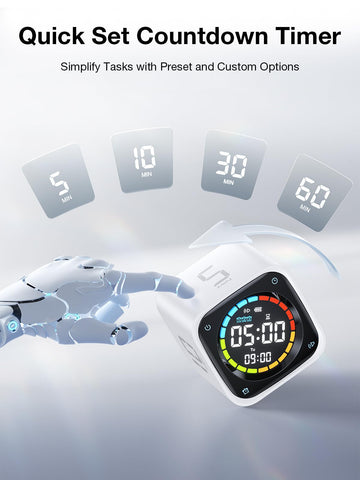 TK3 custom countdown display for flexible task timing