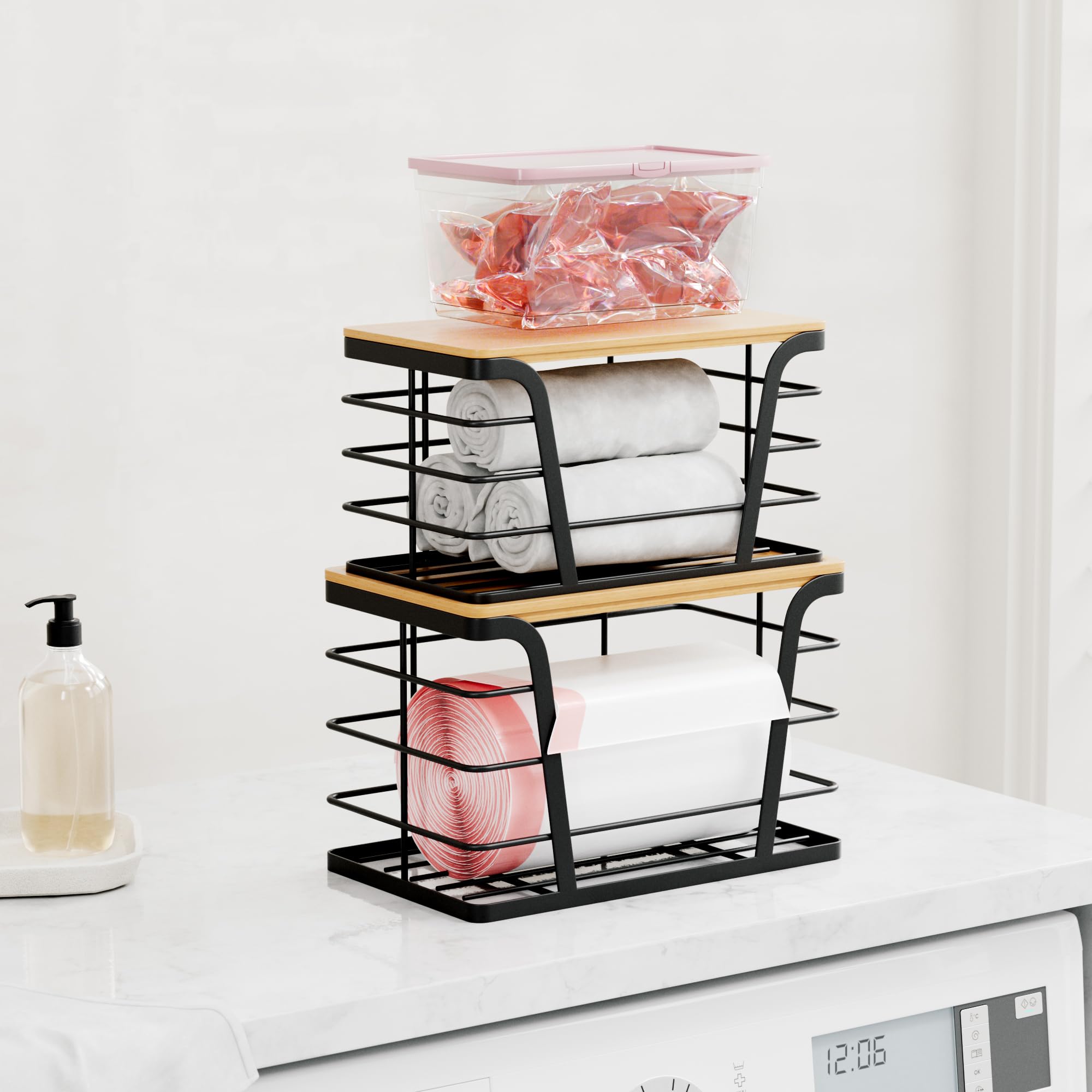 TIDIIABODE kitchen and laundry storage solution helps maximize small spaces.
