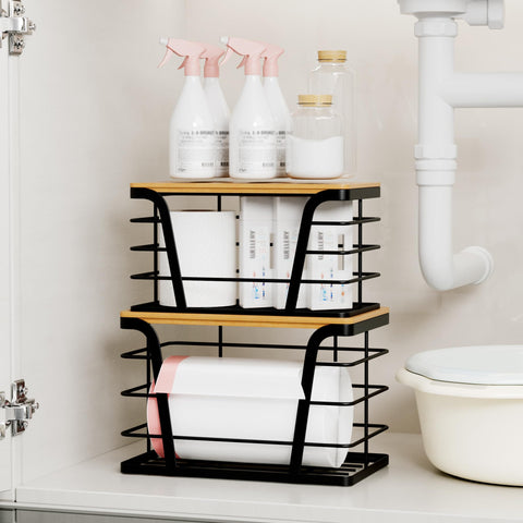 TIDIIABODE wall-mount trash bag holder keeps bags within reach in kitchens.