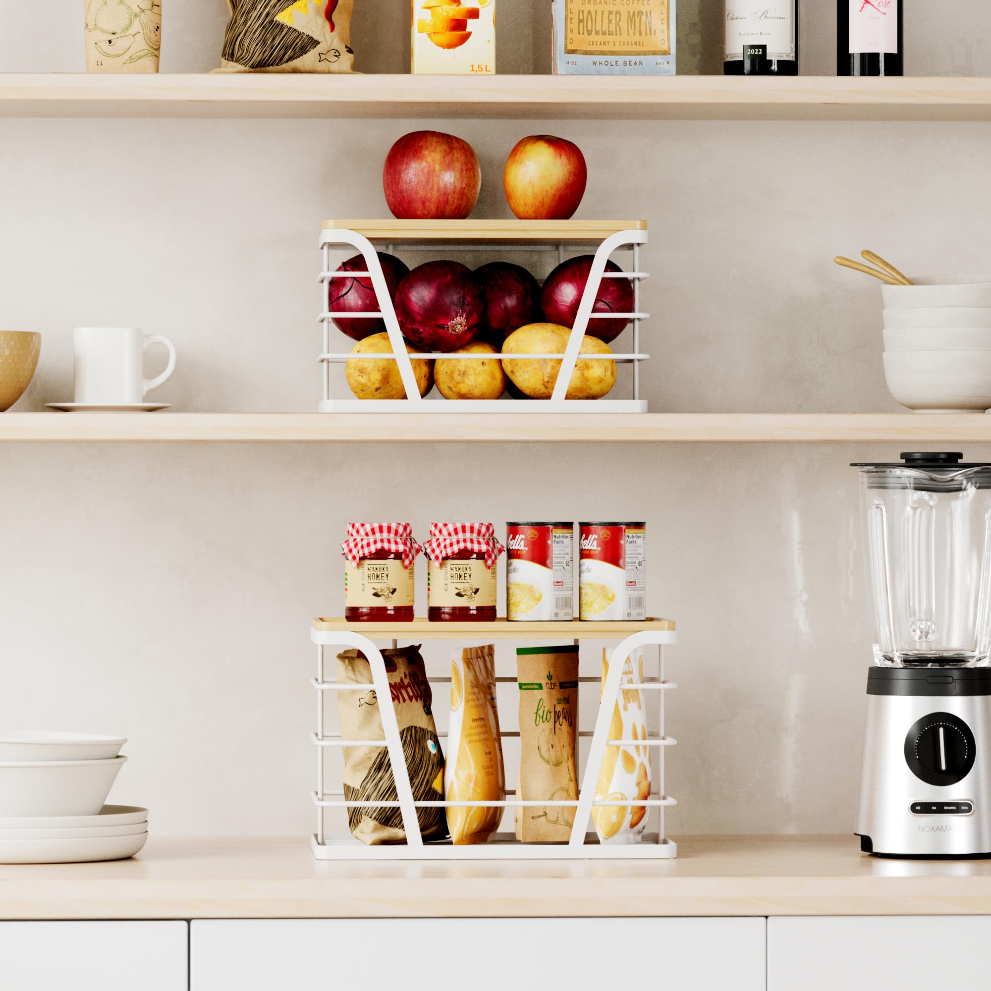 Tidiiabode compact storage solution for pantry and laundry rooms.
