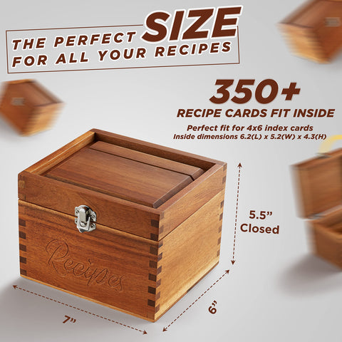 Tidita 100 double-sided 4x6 cards with thick stock for durable recipes.