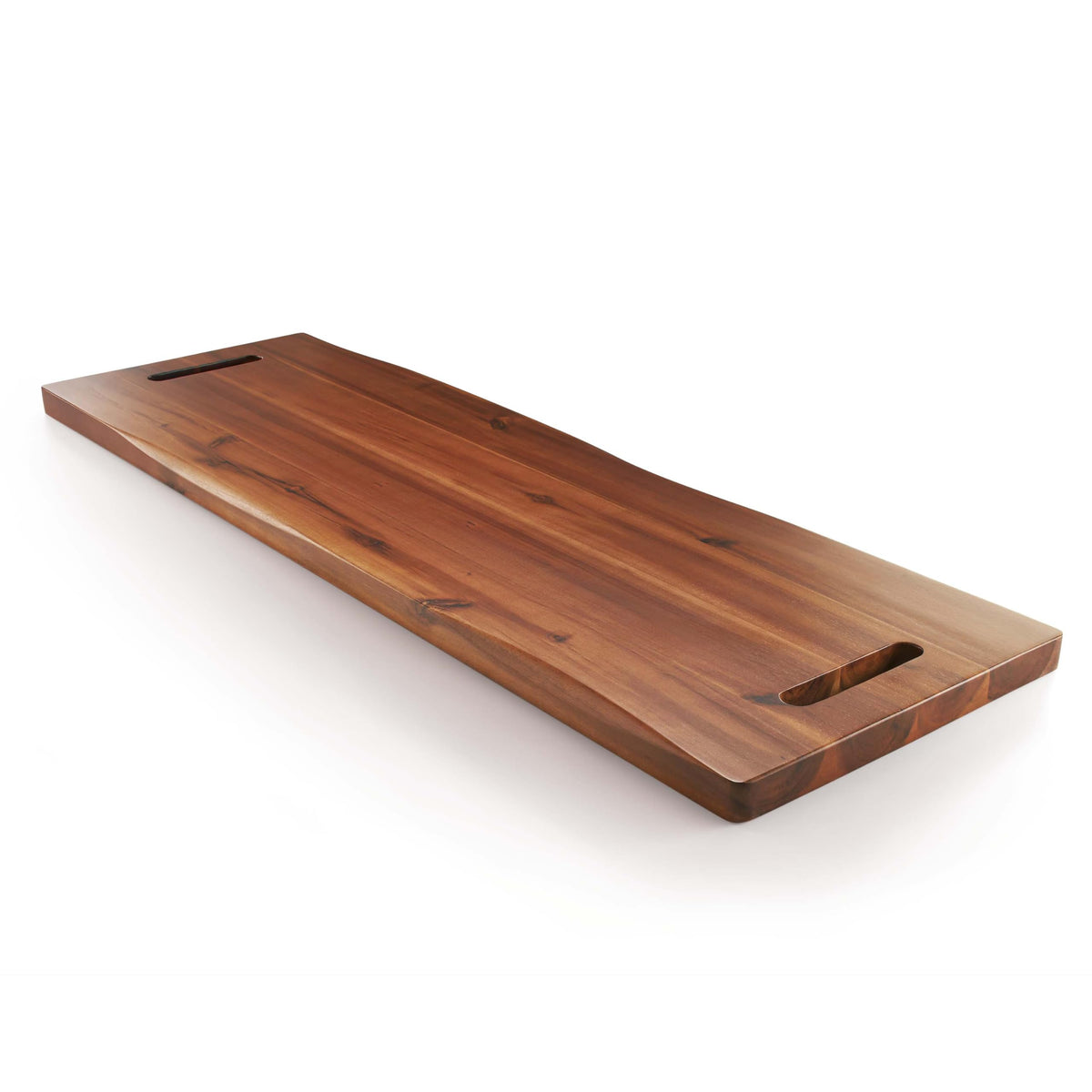 Tidita 36-inch acacia charcuterie board with handles for elegant meat and cheese displays.