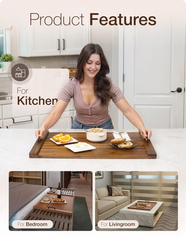 Sturdy Tidita stove top cover keeps burners protected during prep.