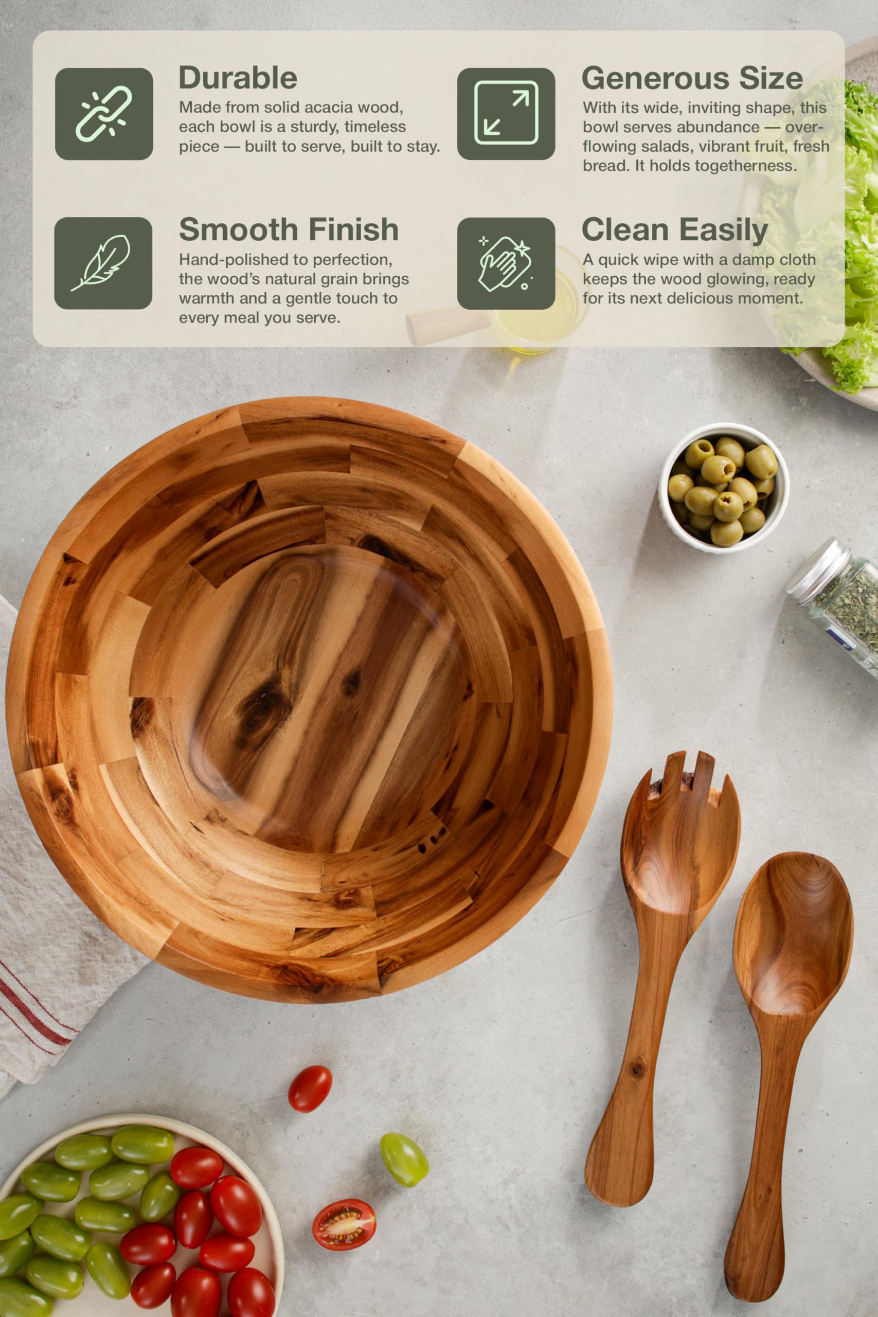 Tidita acacia wood grain showing unique color tones and texture