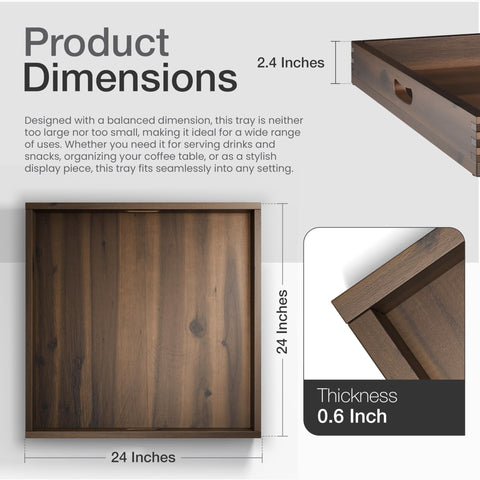 Tidita charcuterie serving tray 24x24 ready for impressive spreads