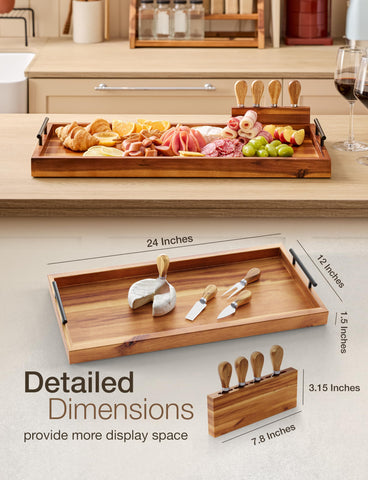 Tidita cheese knife set with holder enables precise slicing during gatherings