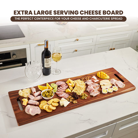 Tidita durable, food-safe wood tray adds style to any table.