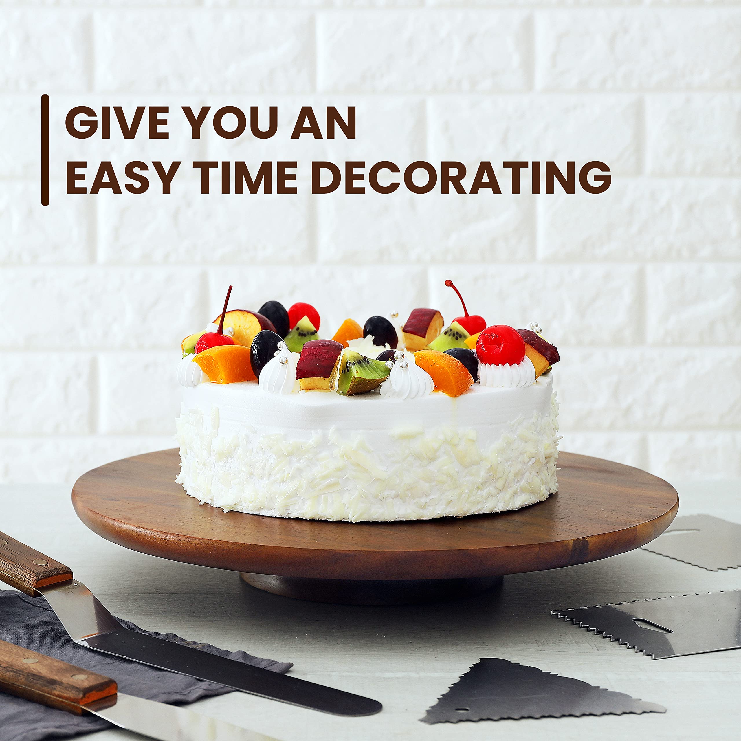 Tidita waterproof acacia finish cleans with warm soapy water.