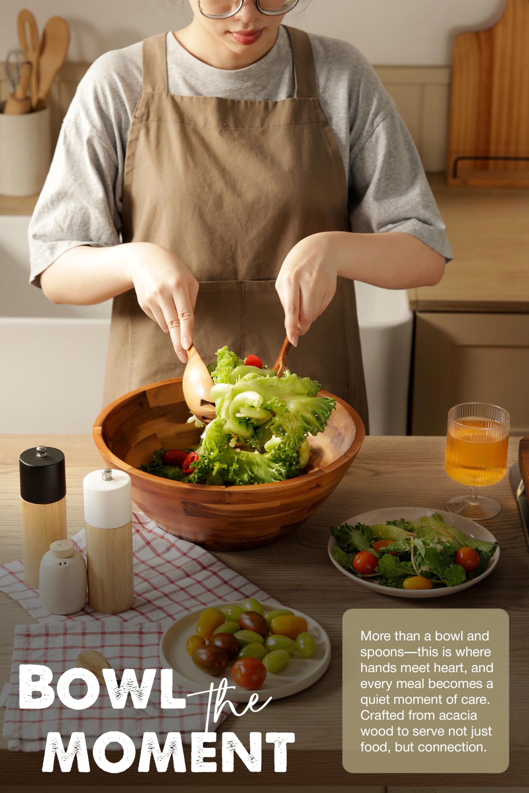 Tidita oil-finished wooden surface that wipes clean easily