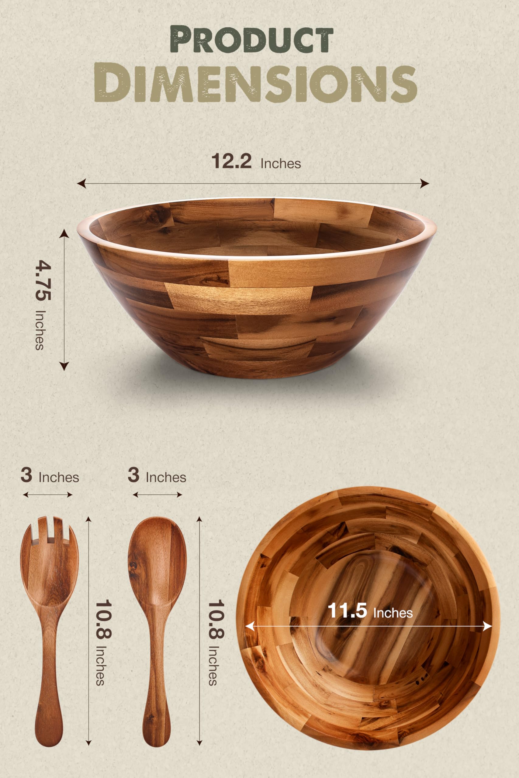 Tidita table setup featuring a large salad bowl for everyday dining