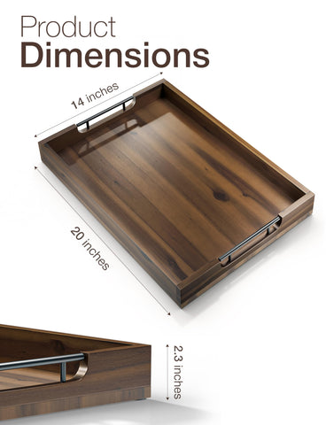 Tidita tray with handles closeup; reinforced edges for sturdy daily use.
