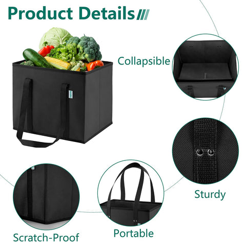 TidyNestly large-capacity tote measures 13x10x11 inches for bulk items.