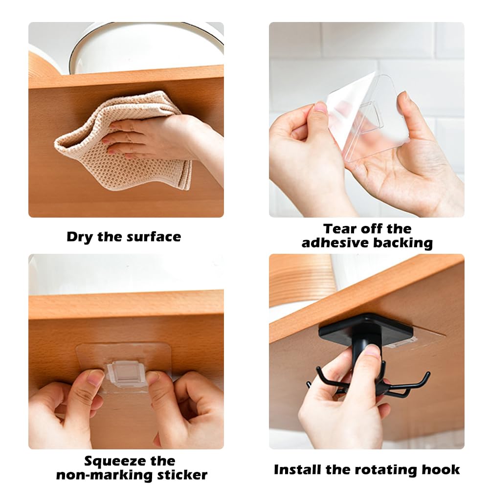 TIE-DailyNec rack organizing towels, cups, keys and more in a compact space.