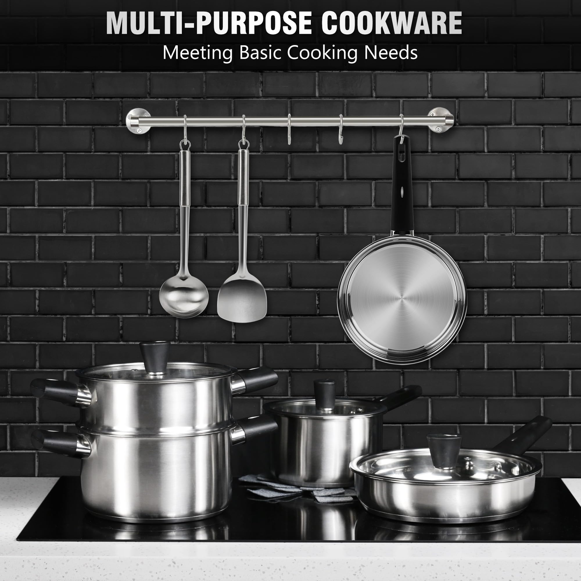 Tieplis kitchen utensils set included for convenient cooking