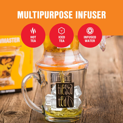 Tiesta Tea Brewmaster Infuser dishwasher-safe for quick cleanup.