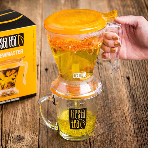 Tiesta Tea Brewmaster Infuser fits home or office tea routines.