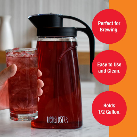 Tiesta Tea Leak-Proof Lid for spill-free pouring and storage.