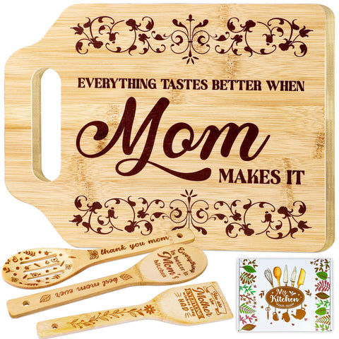 Tifeson cutting board engraving for Mom, a thoughtful Christmas gift in the kitchen.