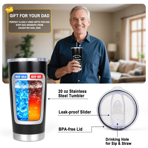 Tifeson dad brush keeps the tumbler clean after use