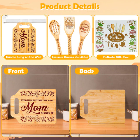 Tifeson engraved heartwarming phrases on utensils add a personal touch.