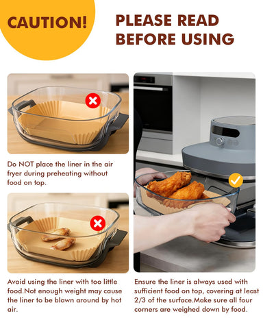 Tiga liners are heat resistant for diverse recipes with Ninja Crispi Pro