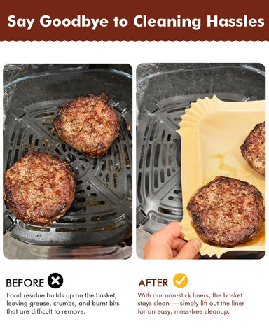 Tiga non-stick liners ensure smooth food release and less sticking