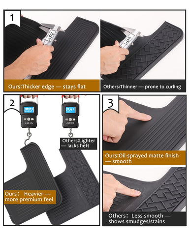 Tiga top mat edge protection keeps the Ninja Luxe surface scratch-free