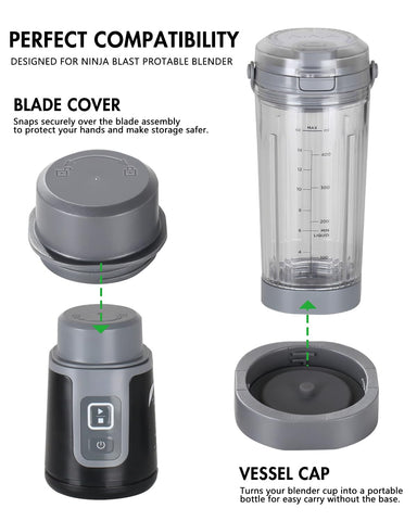 Tiga vessel cap for Ninja Blast creates a leakproof seal for travel
