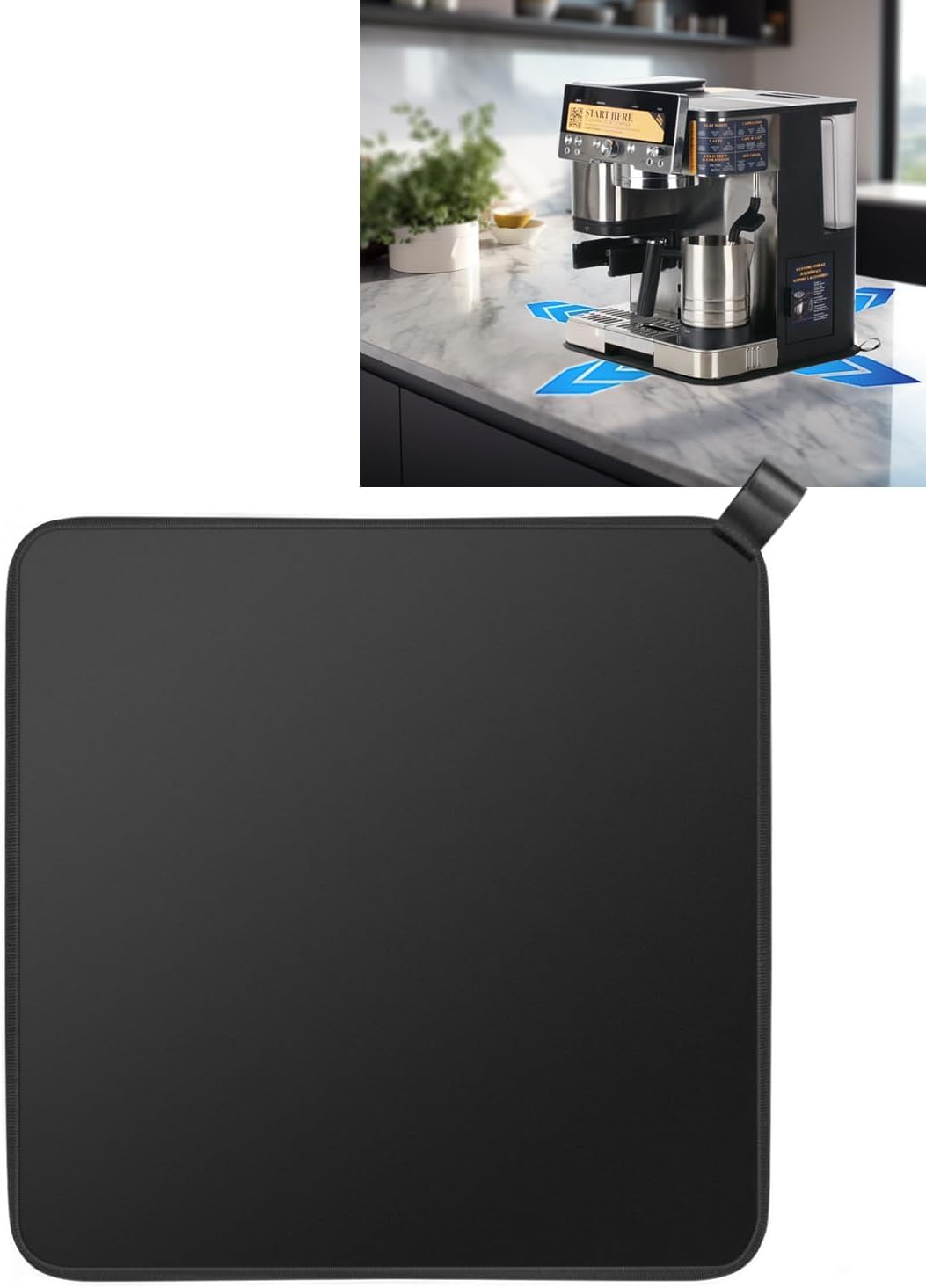 Tiga sliding mat for Ninja ES601/ES701 base keeps your machine steady on the desk.